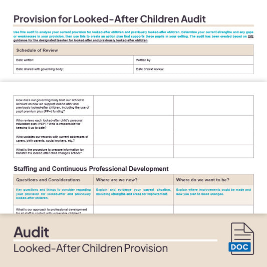 Looked-After Children Provision Audit and Action Plan