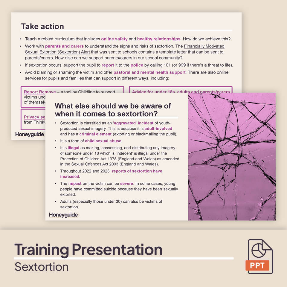 Sextortion: Safeguarding Training Bundle