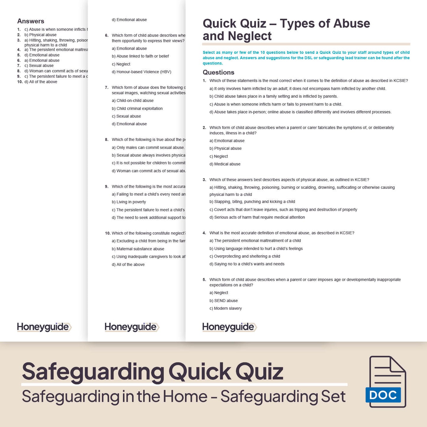 Safeguarding in the Home: Themed Safeguarding Set