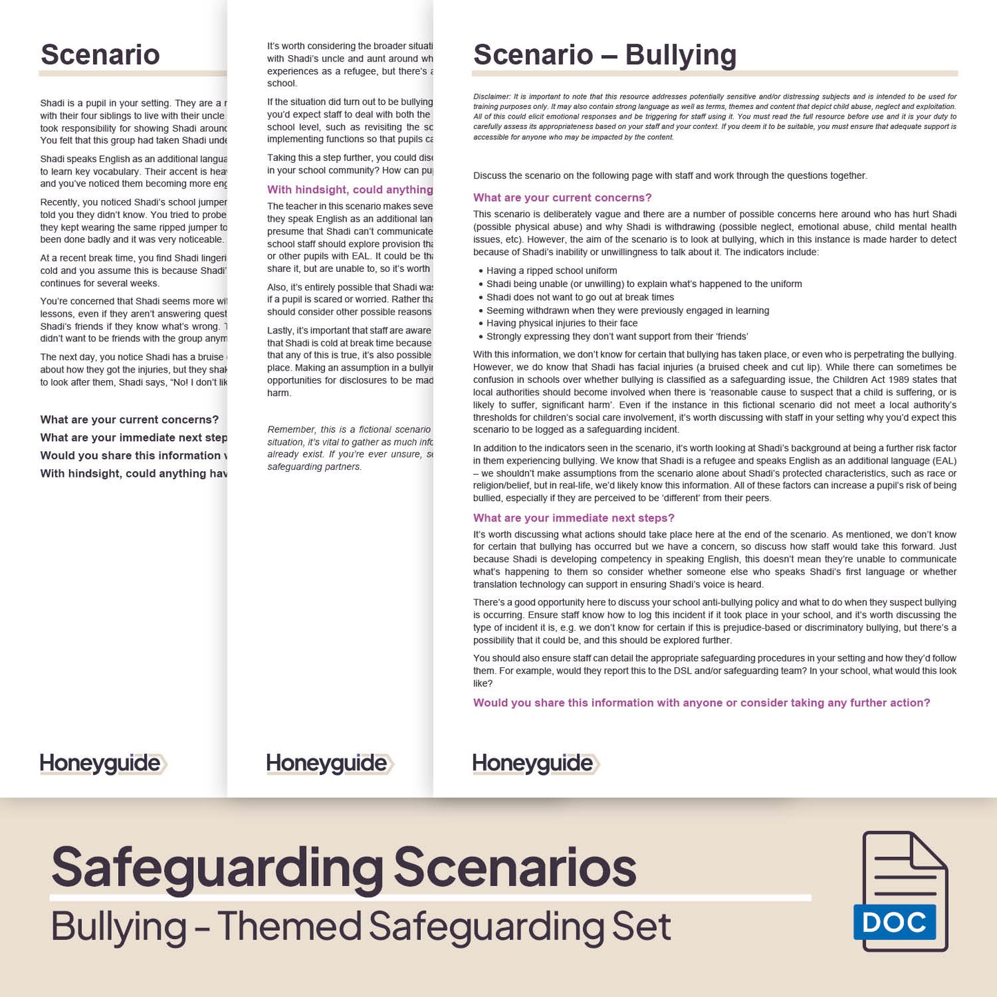 Child-on-Child Abuse – Bullying: Themed Safeguarding Set