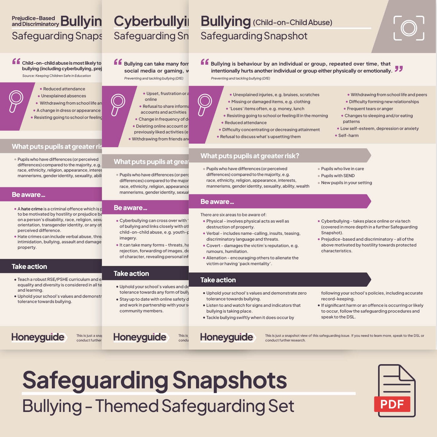 Child-on-Child Abuse – Bullying: Themed Safeguarding Set