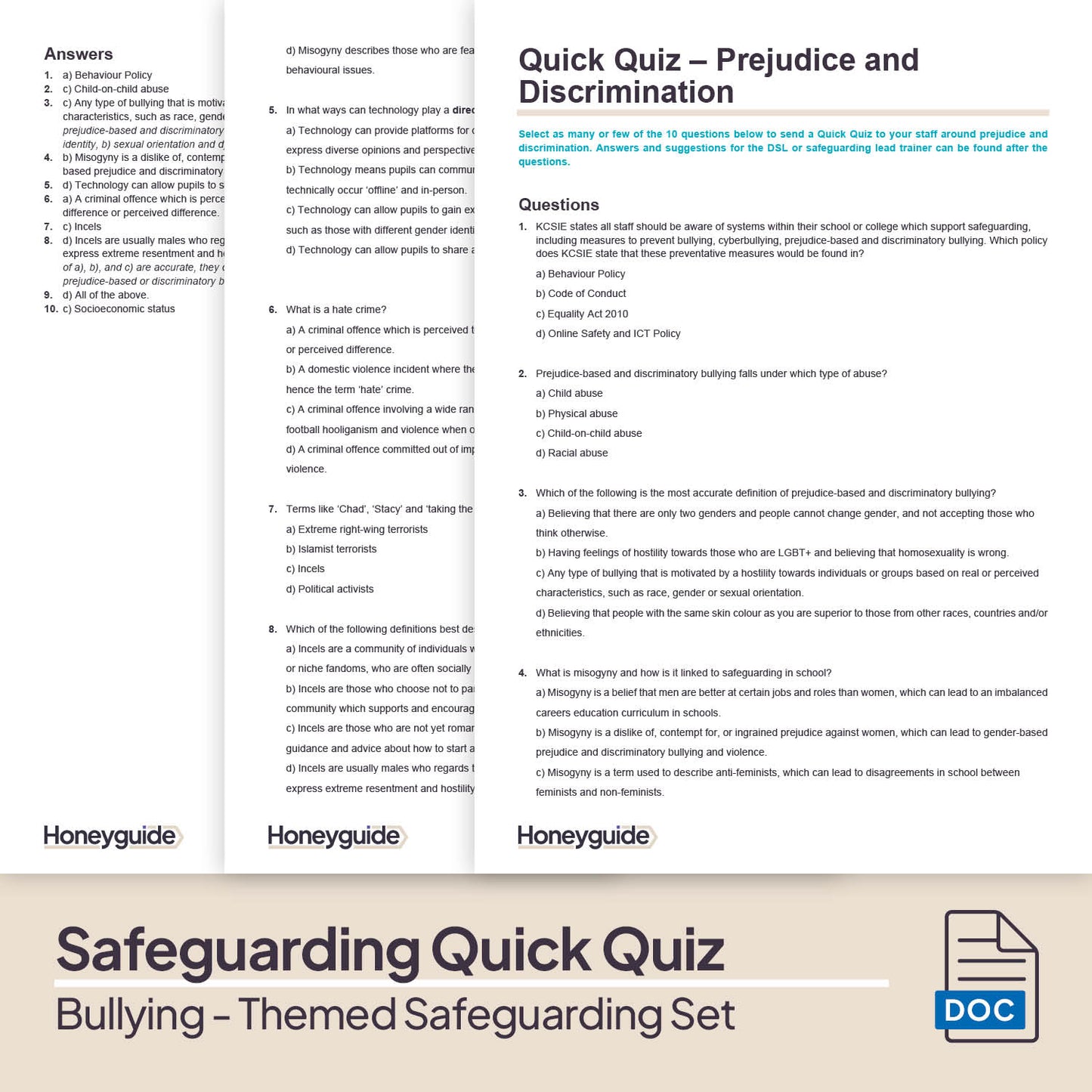 Child-on-Child Abuse – Bullying: Themed Safeguarding Set