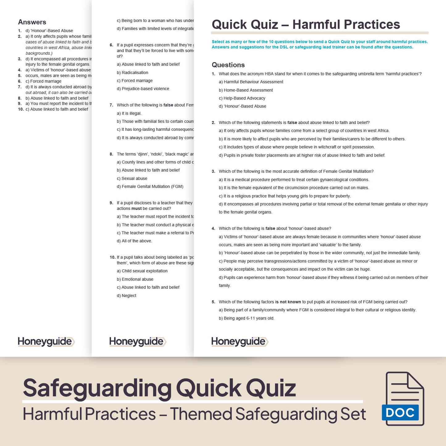 Harmful Practices: Themed Safeguarding Set