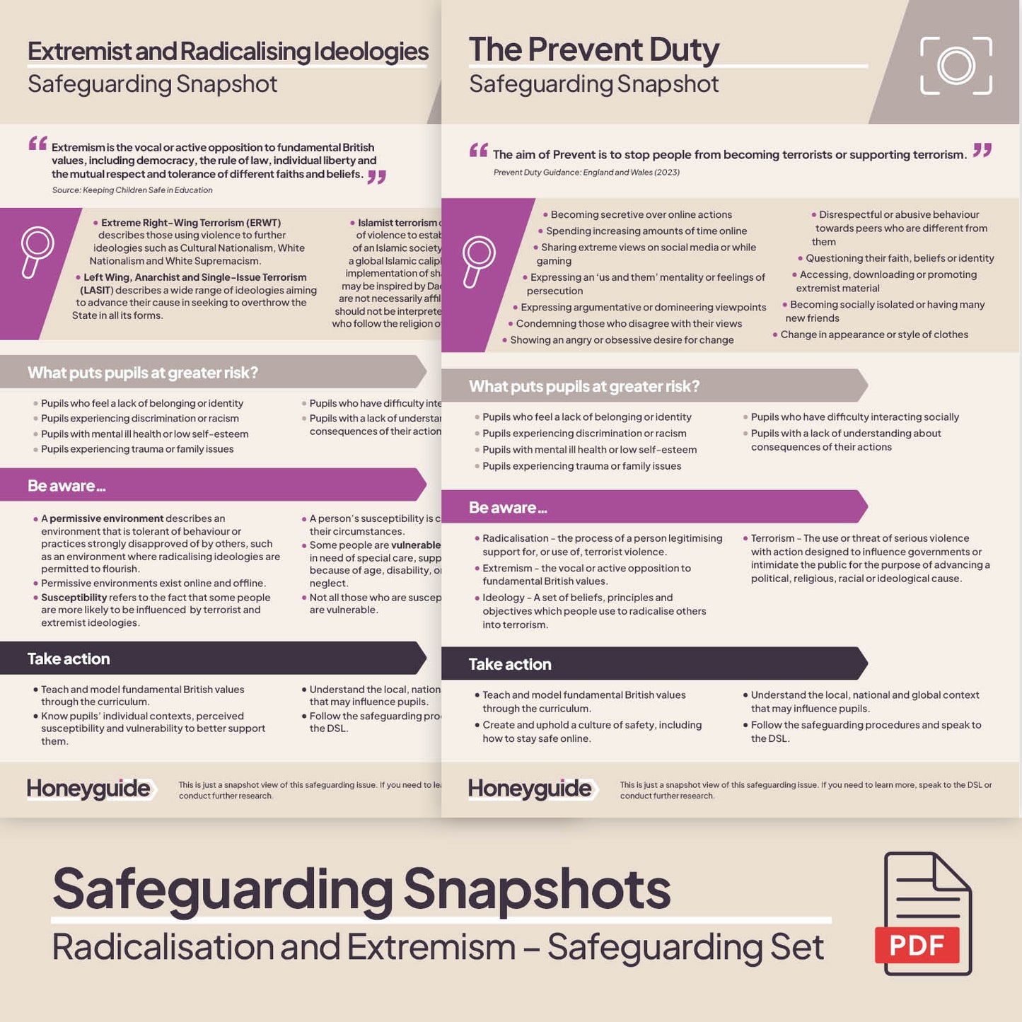 Radicalisation and Extremism: Themed Safeguarding Set