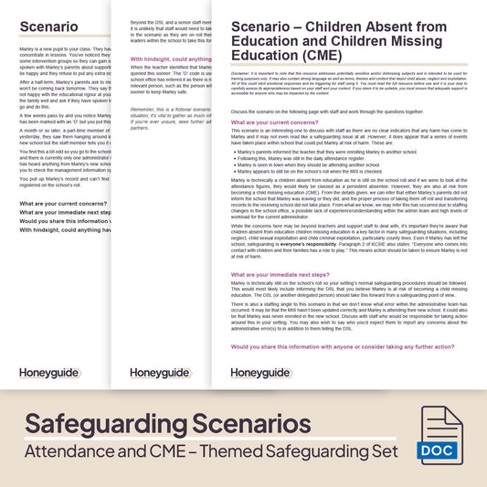 Attendance and Children Missing Education: Themed Safeguarding Set