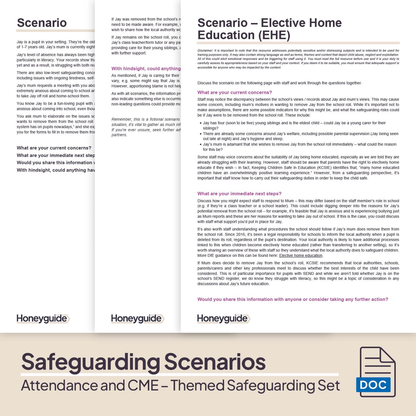 Attendance and Children Missing Education: Themed Safeguarding Set