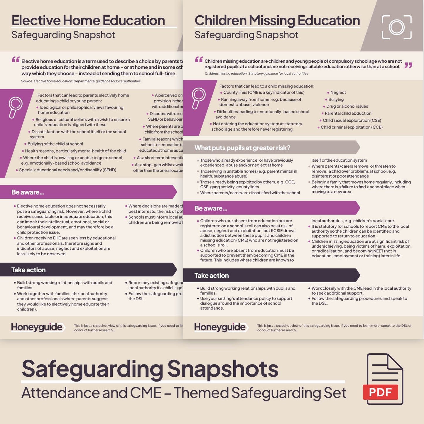 Attendance and Children Missing Education: Themed Safeguarding Set
