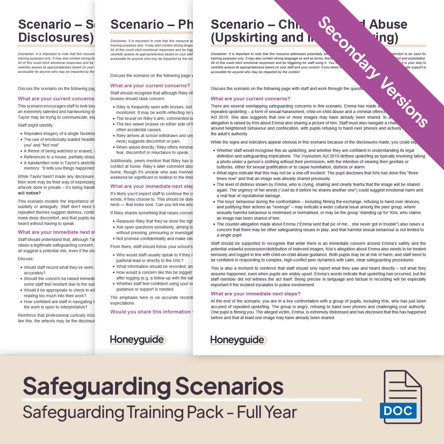 Safeguarding Training Pack - Full Academic Year