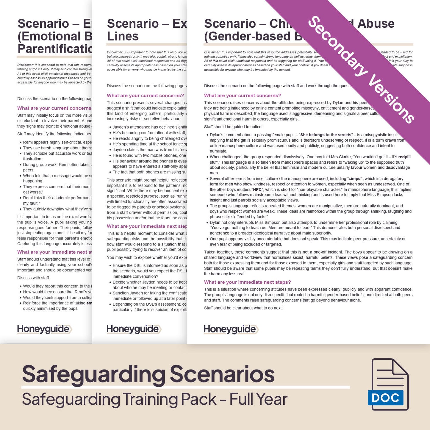 Safeguarding Training Pack - Full Academic Year