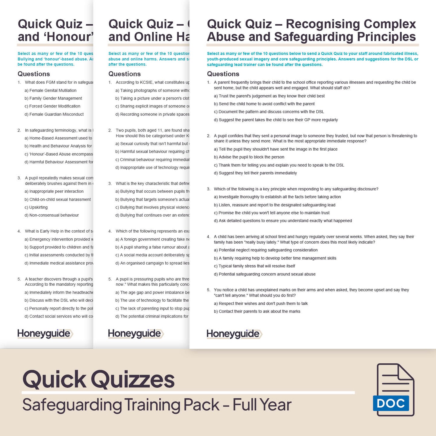 Safeguarding Training Pack - Full Academic Year