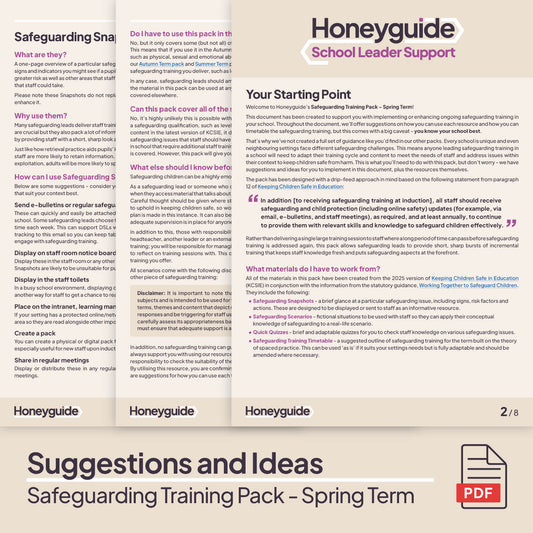 Safeguarding Training Pack - Spring Term