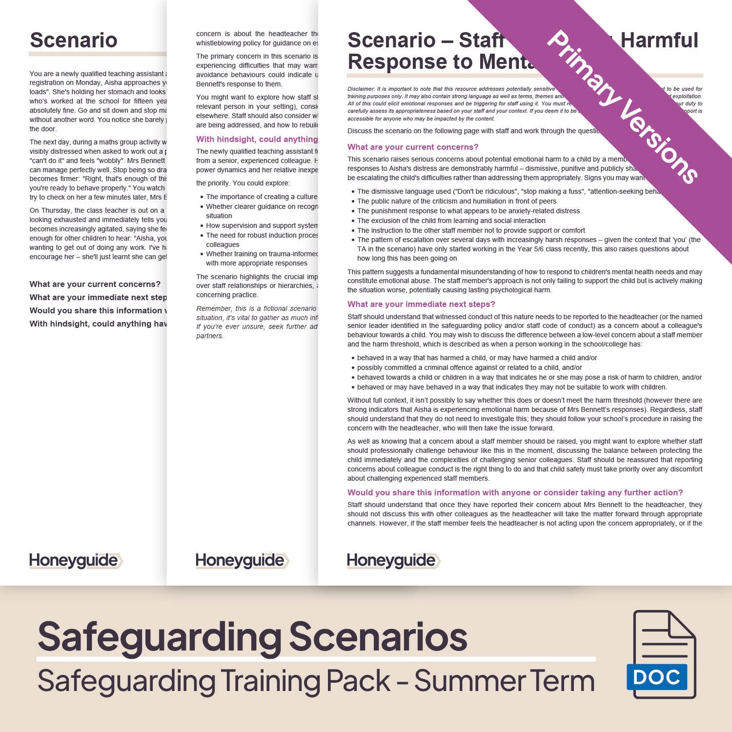 Safeguarding Training Pack - Summer Term