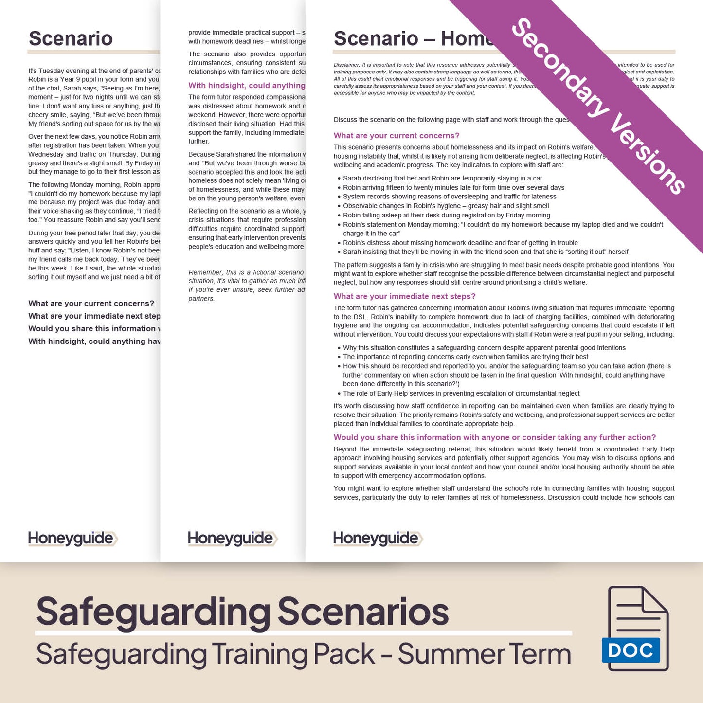 Safeguarding Training Pack - Summer Term
