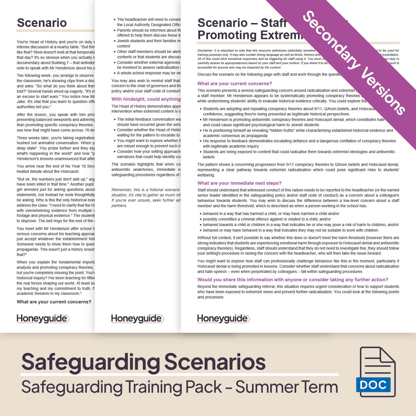 Safeguarding Training Pack - Summer Term
