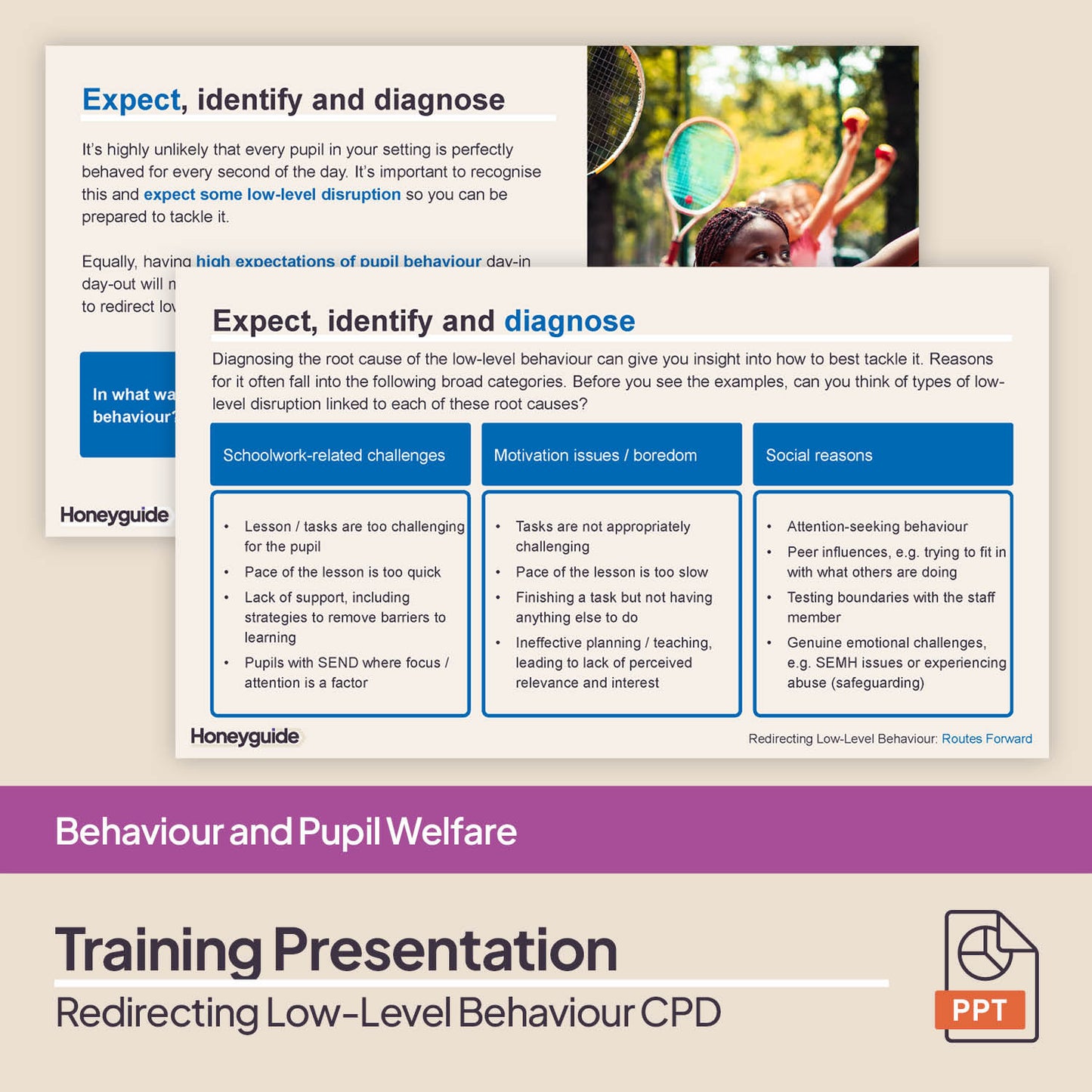 Redirecting Low-Level Behaviour: CPD Training Bundle