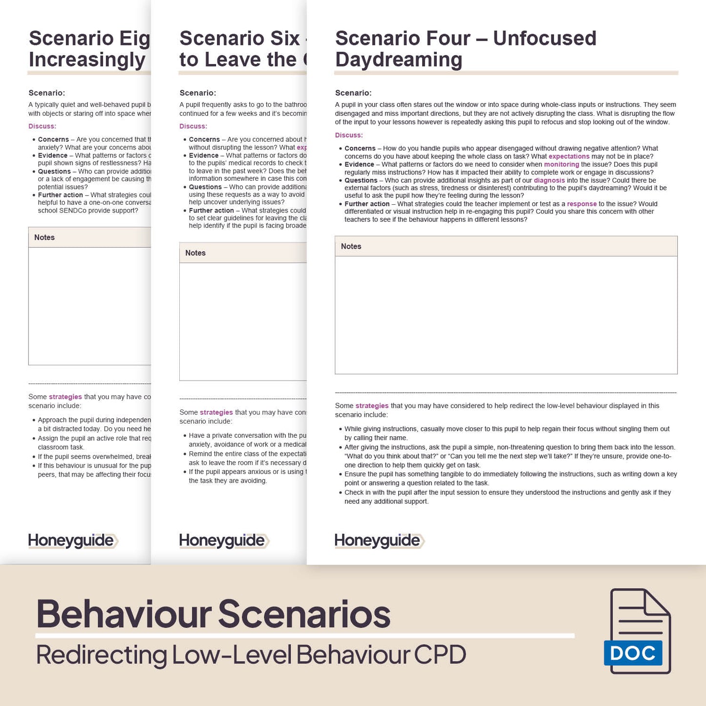 Redirecting Low-Level Behaviour: CPD Training Bundle
