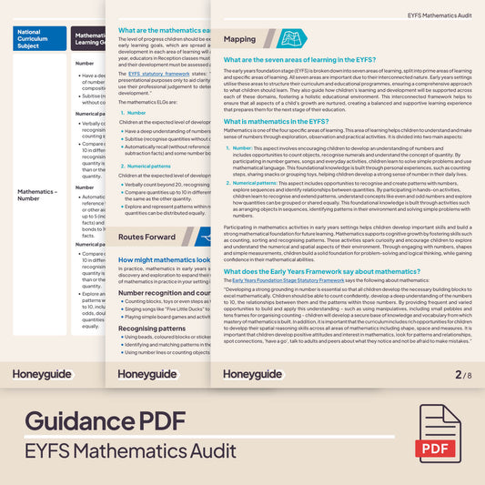 EYFS Mathematics Audit Pack