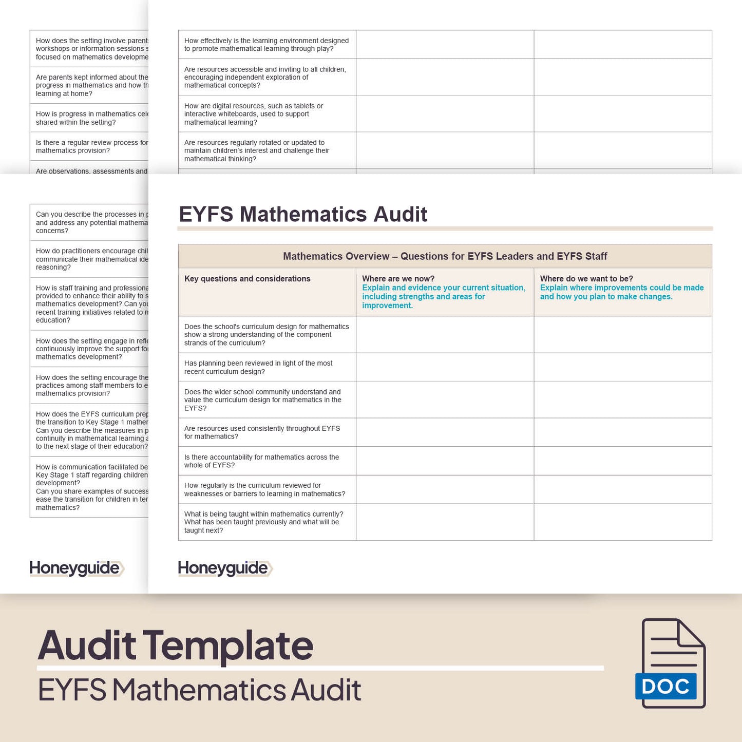 EYFS Mathematics Audit Pack