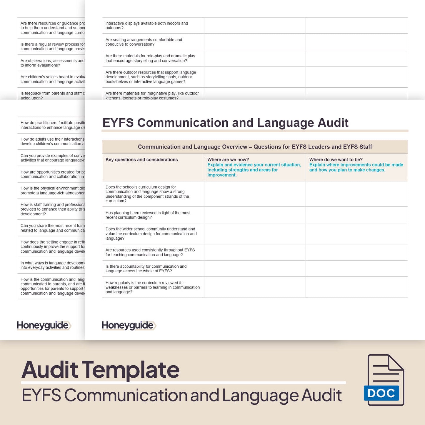 EYFS Communication and Language Audit Pack
