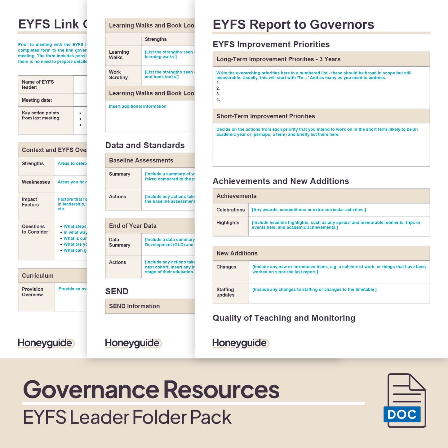 EYFS Leader Folder Pack