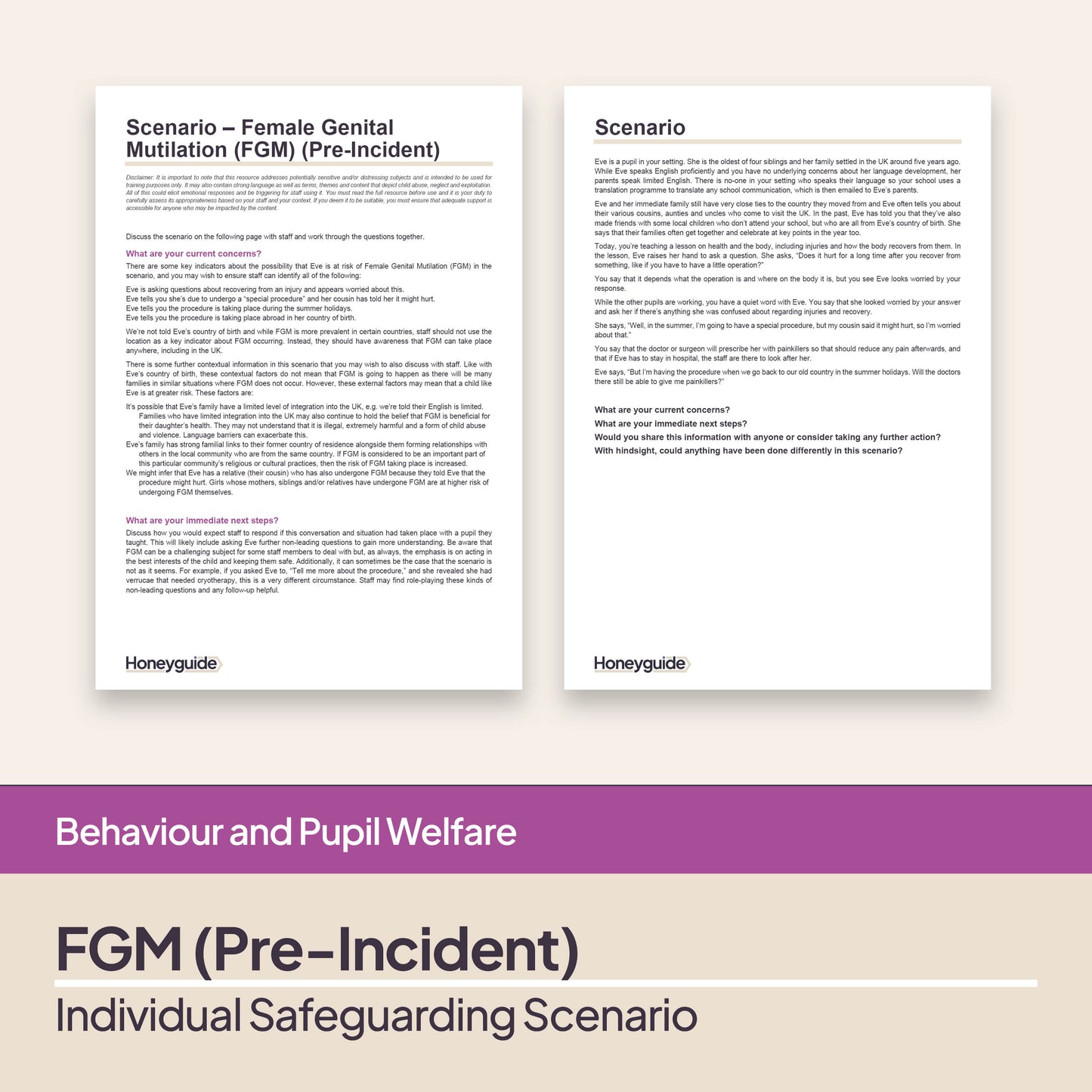 Safeguarding Scenarios - Harmful Practices