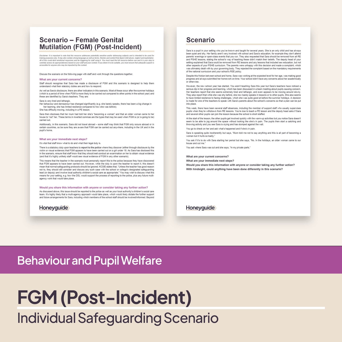 Safeguarding Scenarios - Harmful Practices