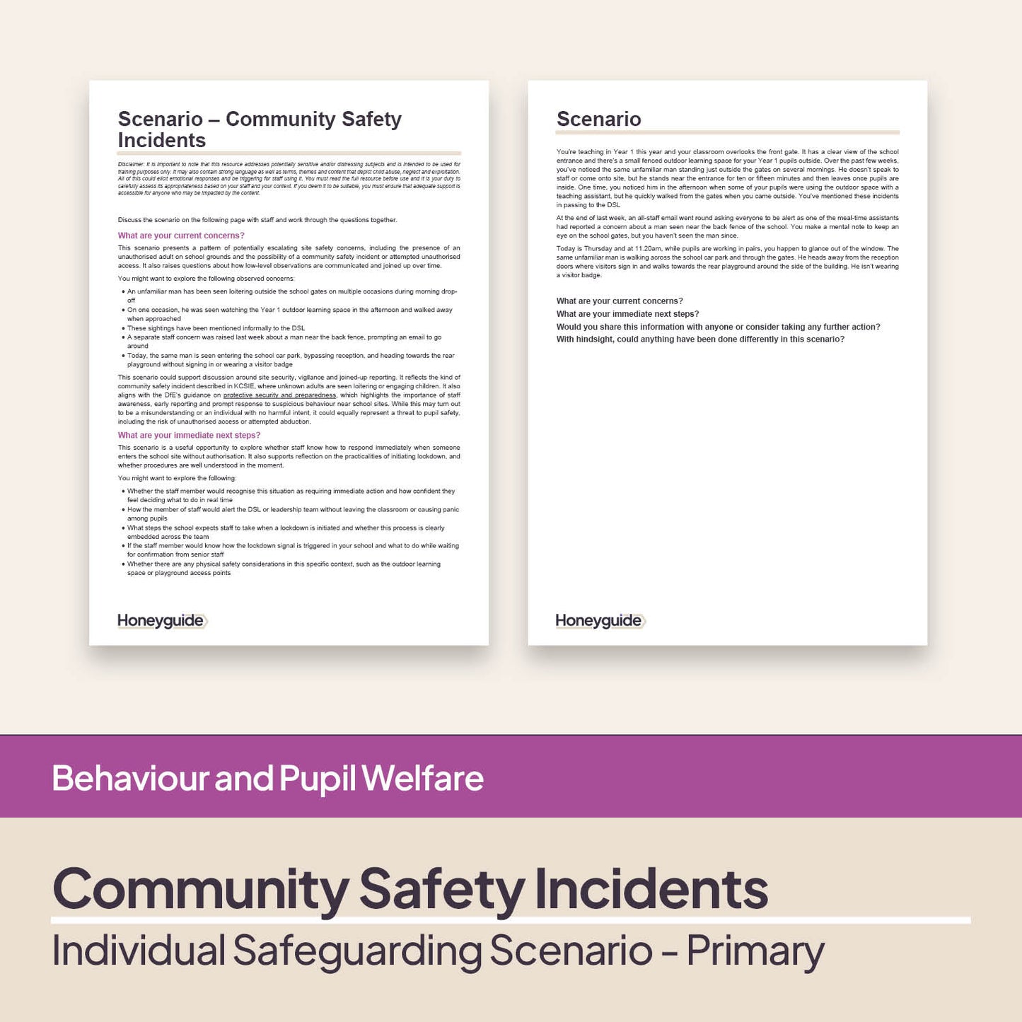 Safeguarding Scenarios - Wider Safeguarding Circumstances