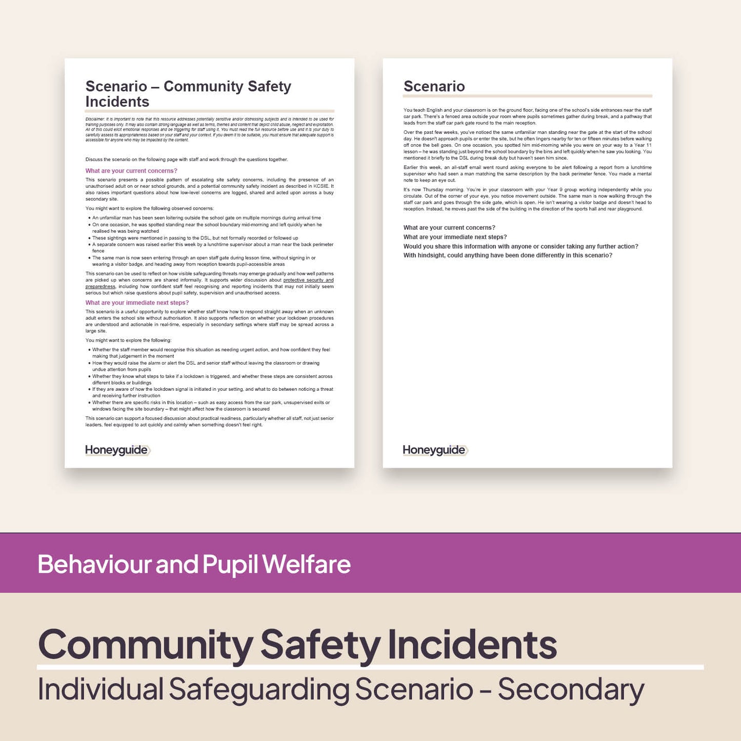 Safeguarding Scenarios - Wider Safeguarding Circumstances