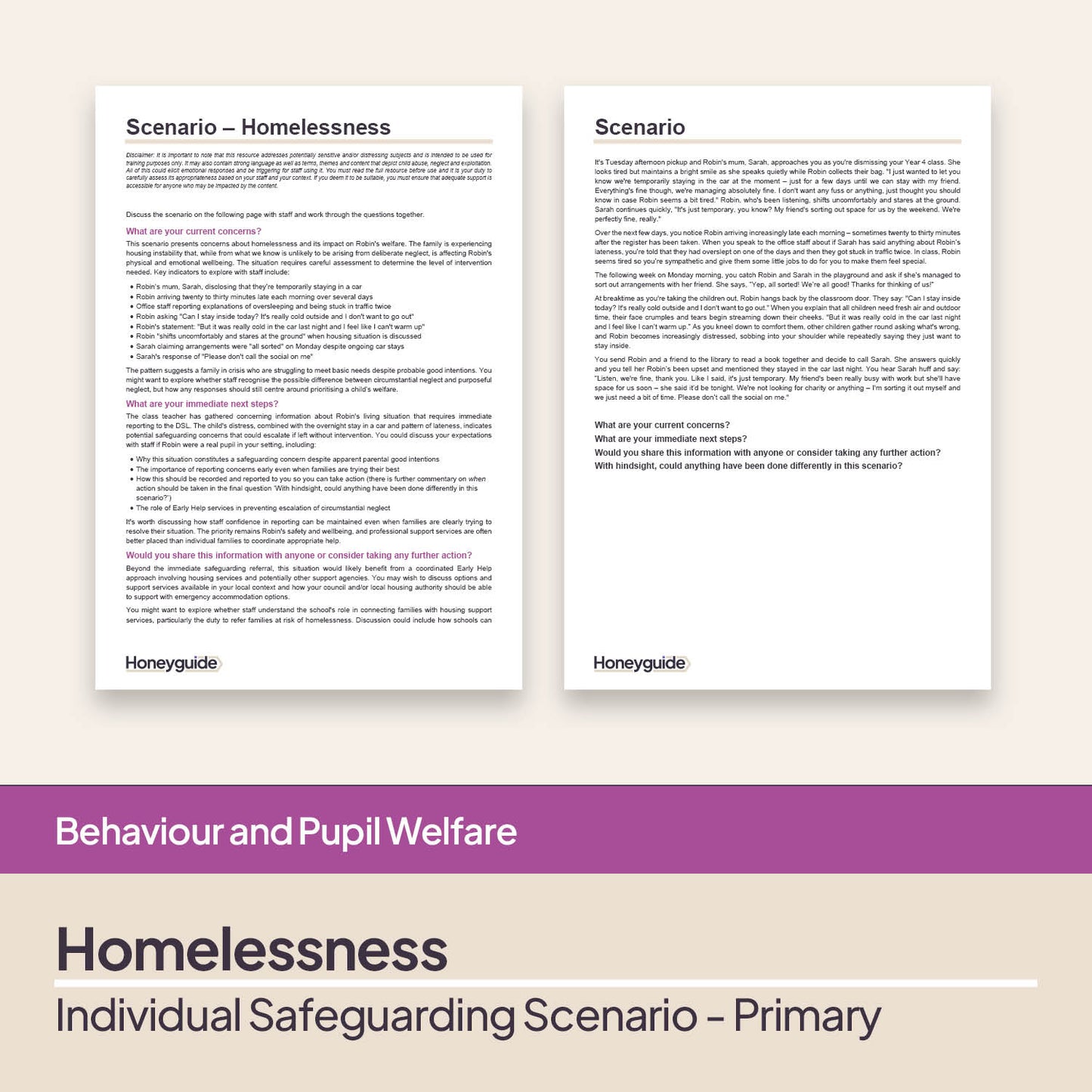 Safeguarding Scenarios - Wider Safeguarding Circumstances