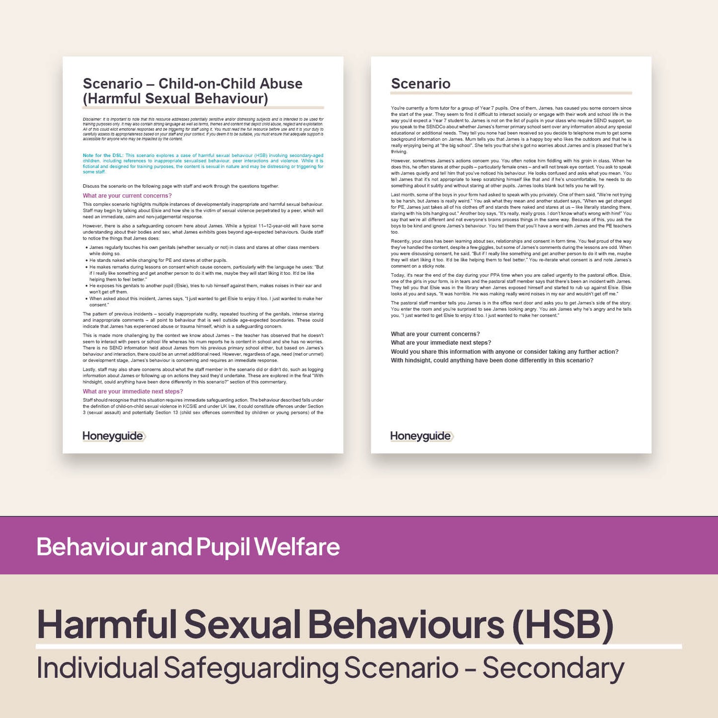Safeguarding Scenarios - Child-on-Child Sexual Violence