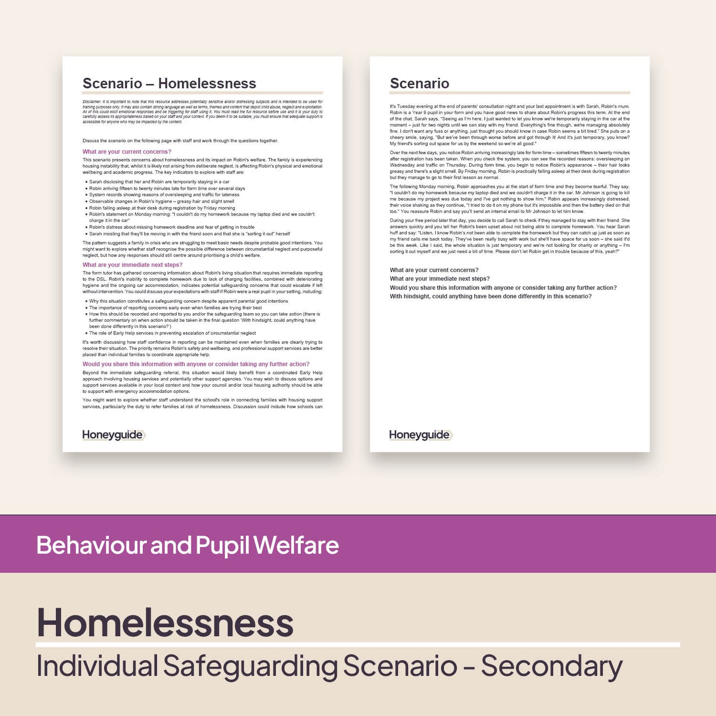 Safeguarding Scenarios - Wider Safeguarding Circumstances