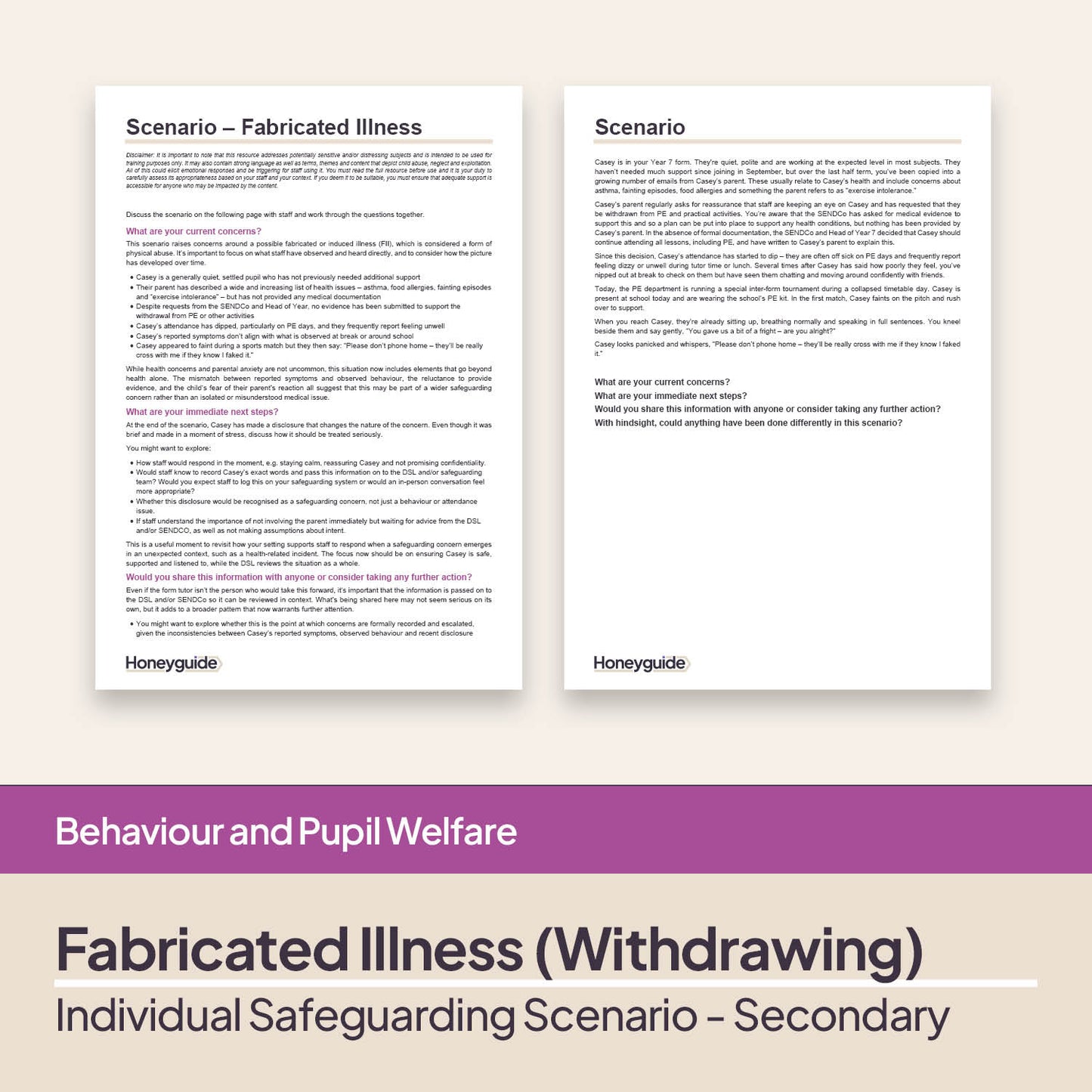 Safeguarding Scenarios - Fabricated and Induced Illness (Physical Abuse)