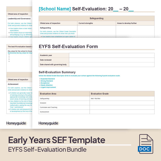 EYFS Self-Evaluation Bundle