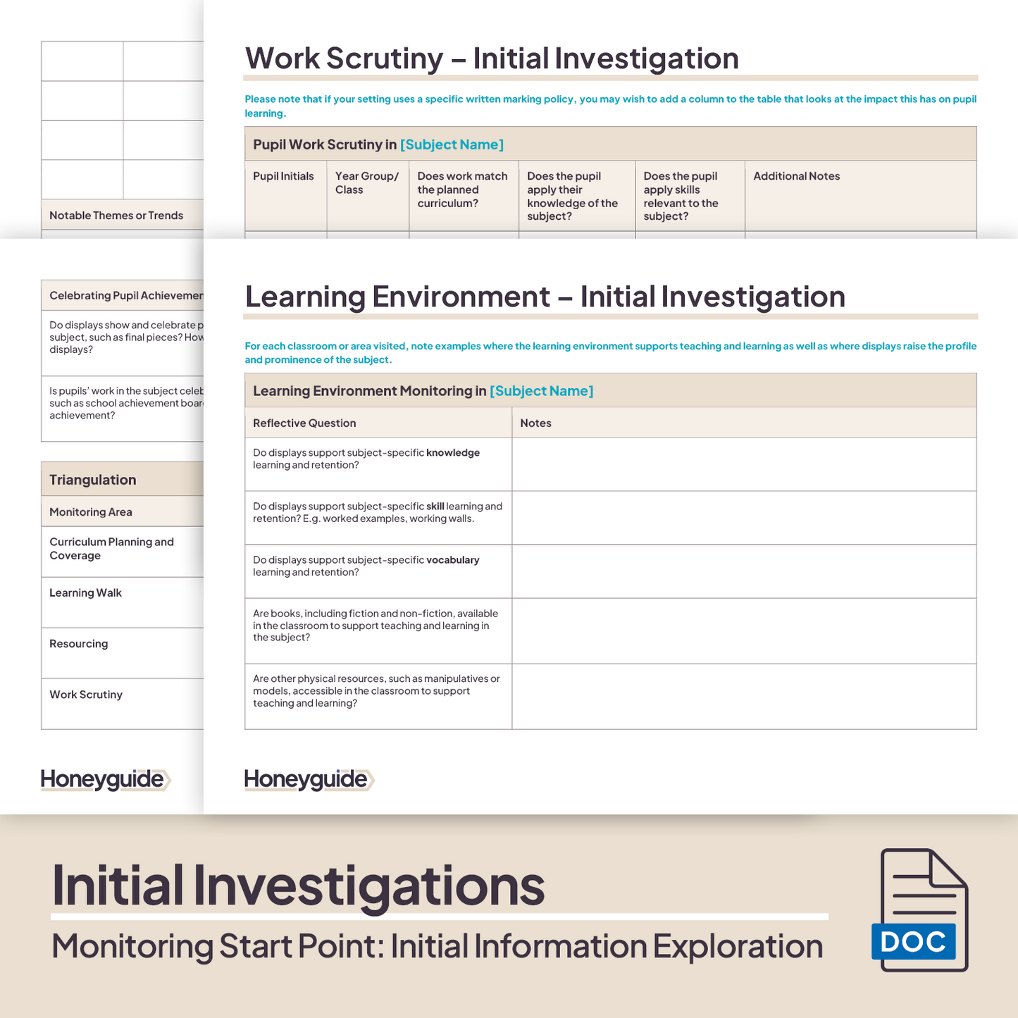 Monitoring Start Point: Initial Information Exploration