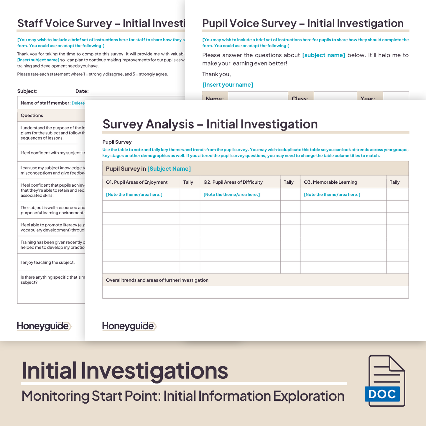 Monitoring Start Point: Initial Information Exploration