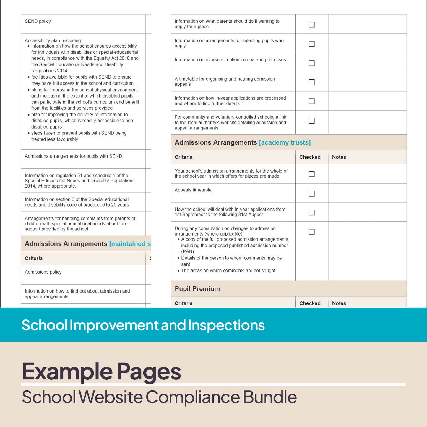School Website Compliance Bundle