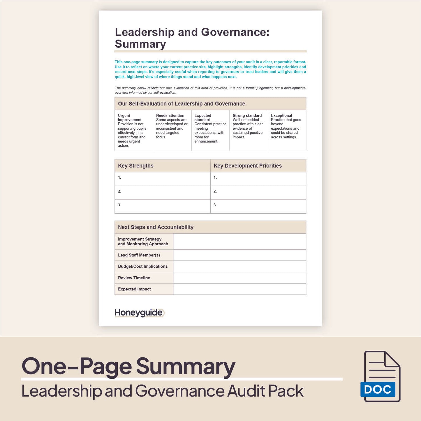 Leadership and Governance Audit Pack (2025)