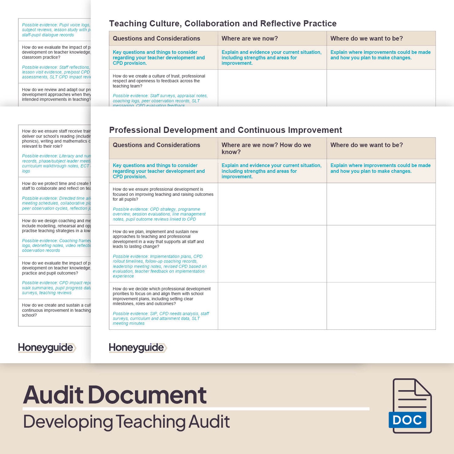Developing Teaching Audit Pack (2025)