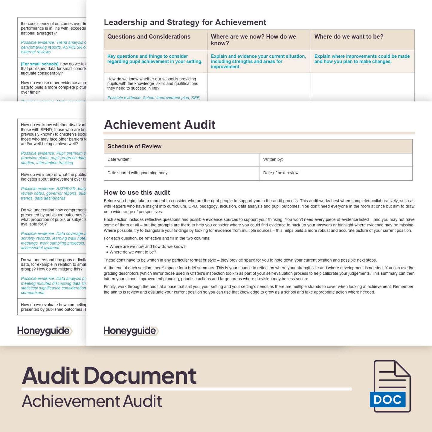 Achievement Audit Pack (2025)