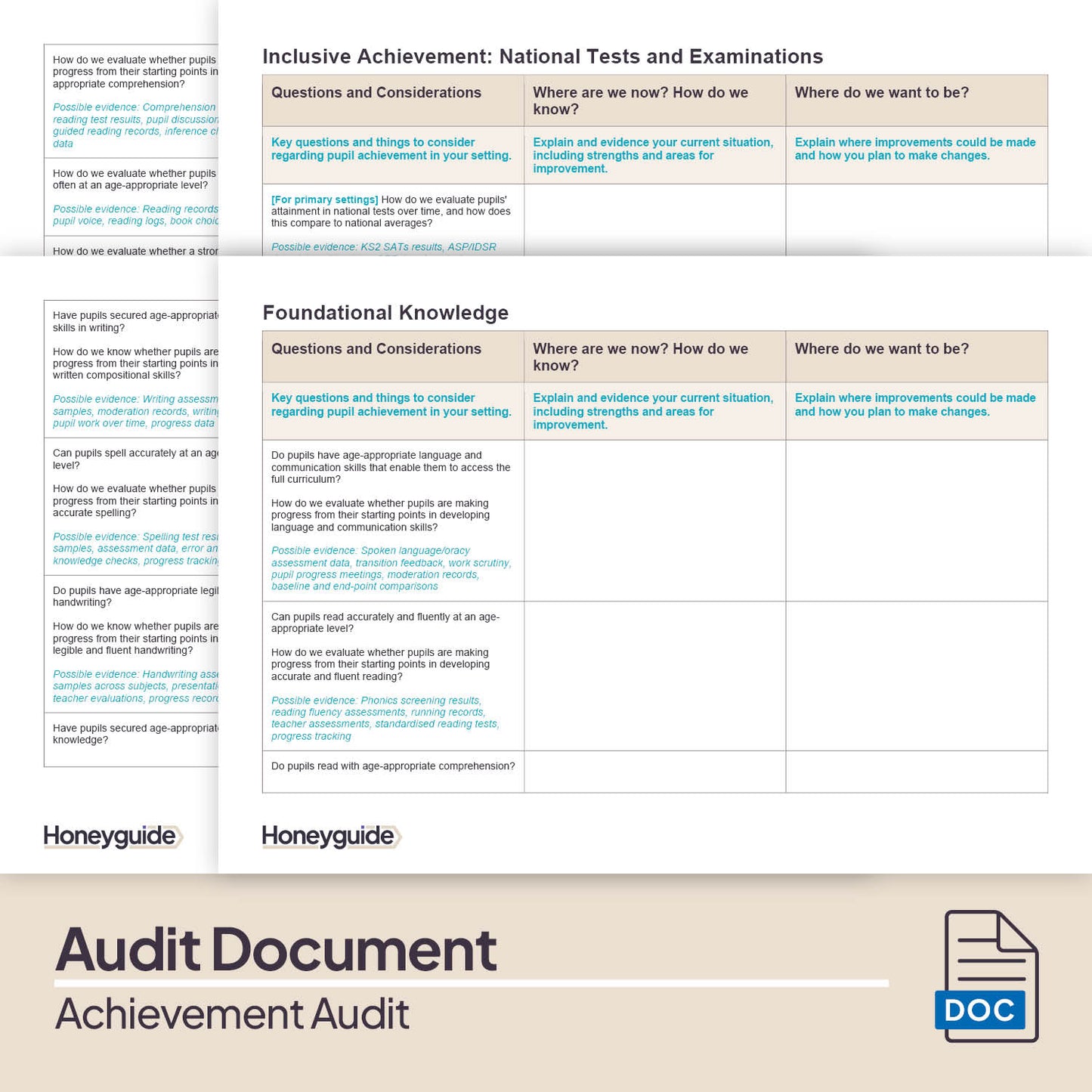 Achievement Audit Pack (2025)