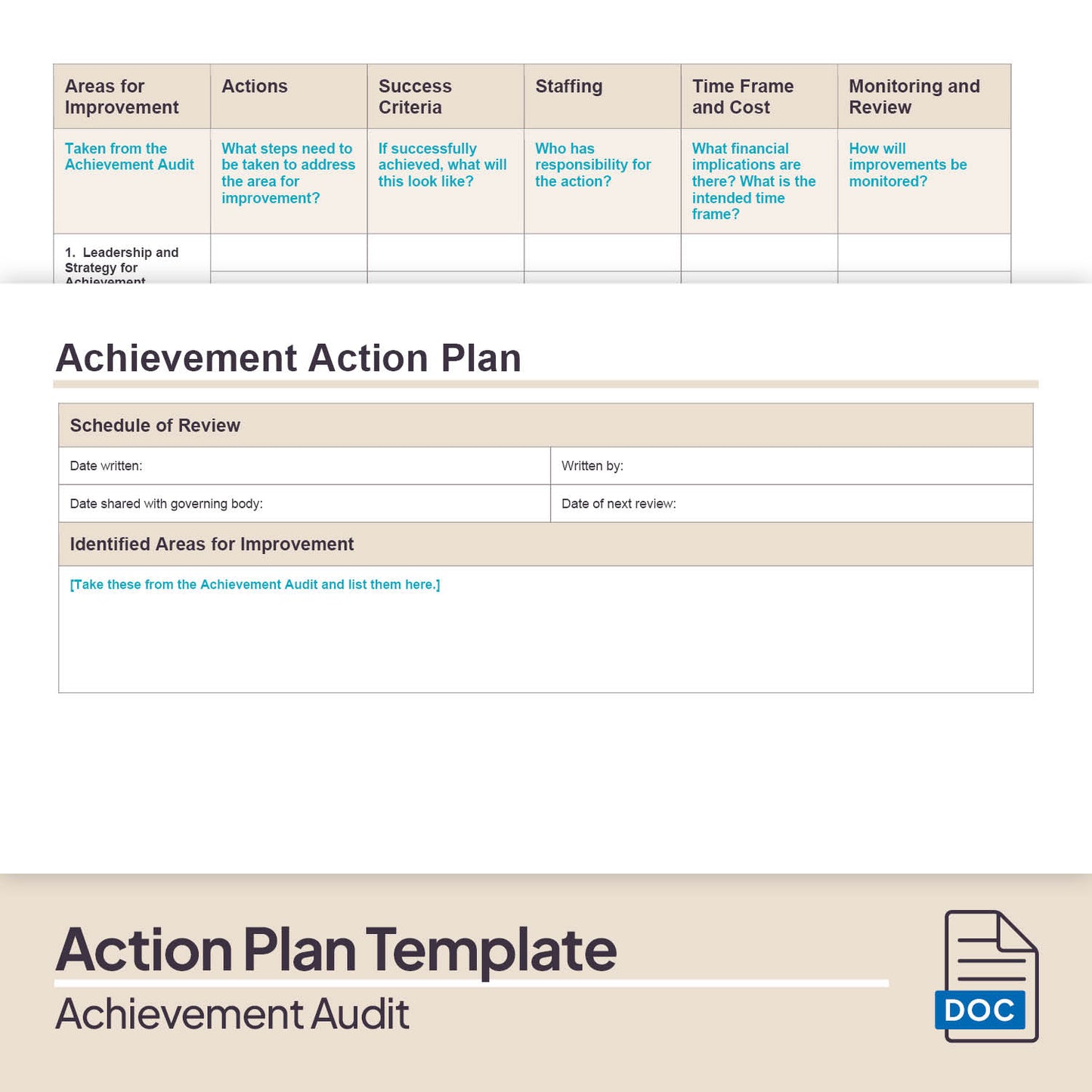 Achievement Audit Pack (2025)