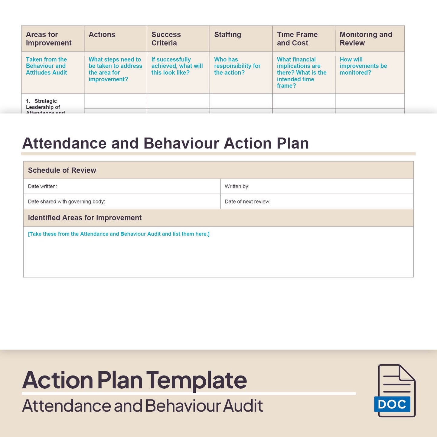 Attendance and Behaviour Audit Pack (2025)