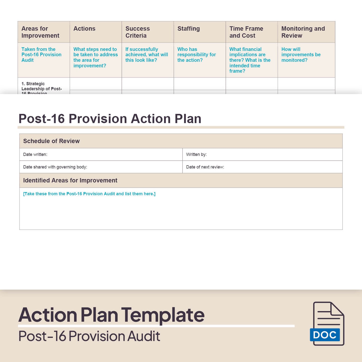 Post-16 Provision Audit Pack (2025)