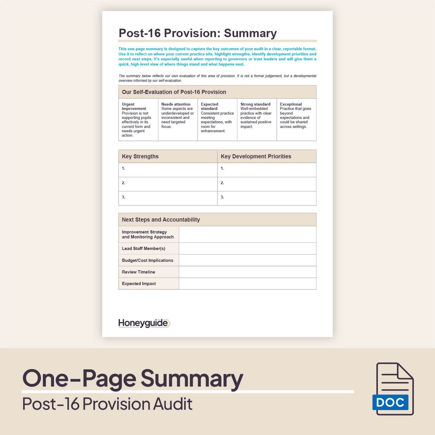 Post-16 Provision Audit Pack (2025)