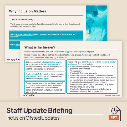 Inclusion Ofsted Toolkit Updates Pack