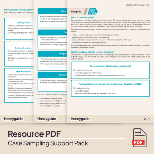 Case Sampling Support Pack