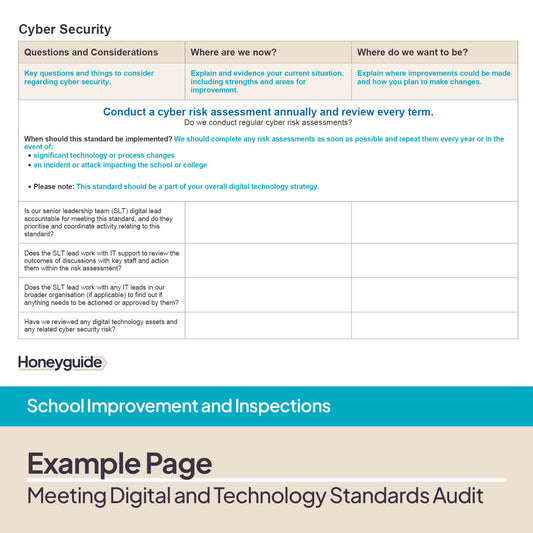 Meeting Digital and Technology Standards in Schools and Colleges Audit