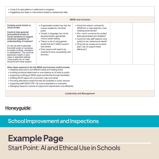 Start Point: AI and Ethical Use in Schools