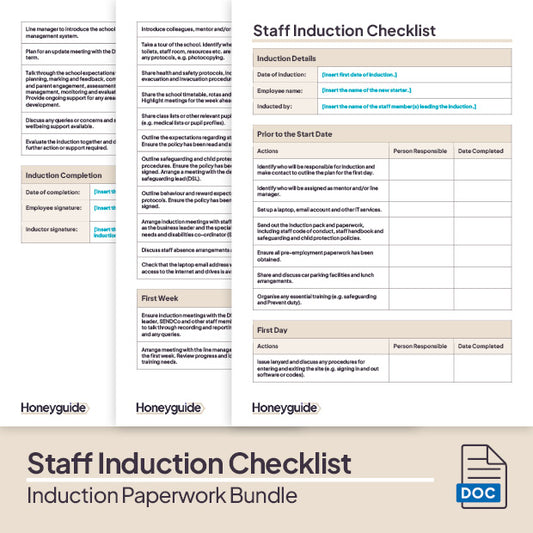 Induction Paperwork Bundle