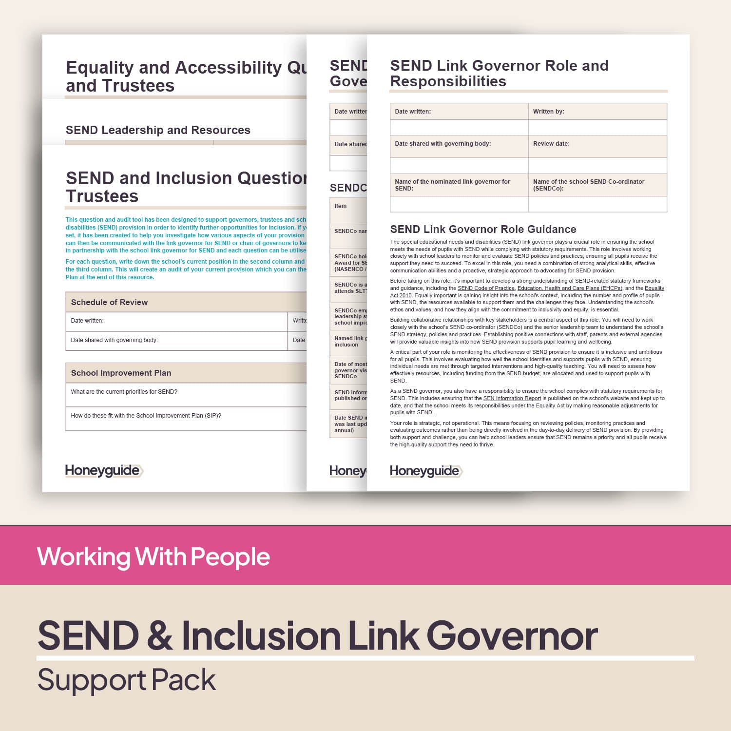 SEND Link Governor Support Pack – Questions, Report & Role Templates ...